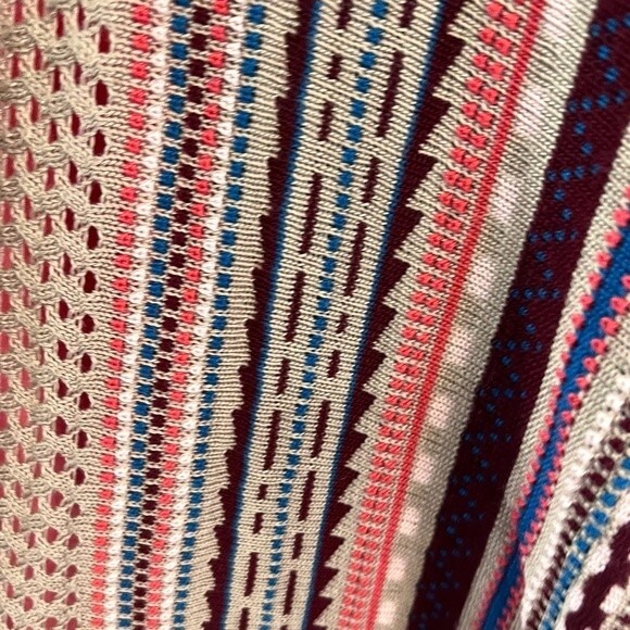 Francesca’s mocha cardigan sweater and coral dress size medium - Picture 5 of 7